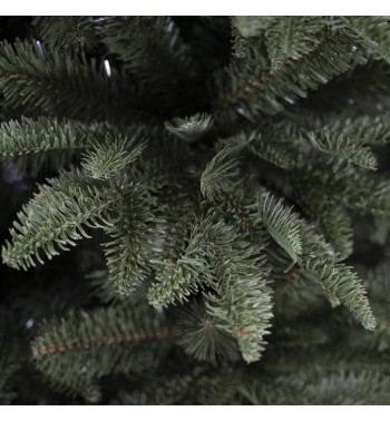 Albero di Natale Abete Verde in Pe+Pvc H.180/240 cm Apertura ad Ombrello | Albero Realistico Artificiale