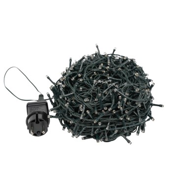 Catena Luminosa Bianco Caldo 700 Led| Cavo Verde| Funzione Memory |35 metri Uso Esterno IP44
