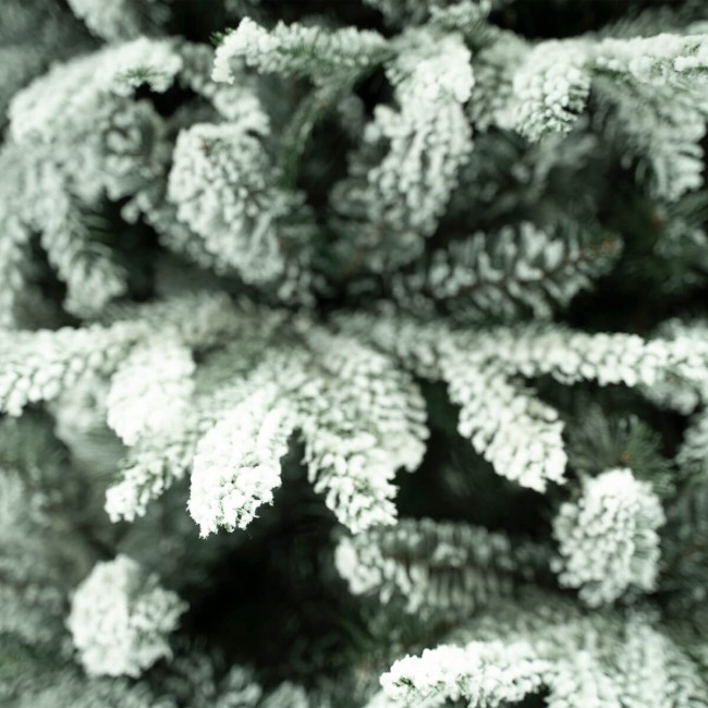 Albero di Natale Innevato in Pe+Pvc H.180/240 cm Apertura ad Ombrello | Albero Realistico Artificiale