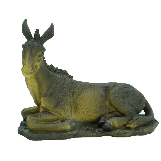 Natività in Poliresina e Tessuto 8 Pz. H.40 cm