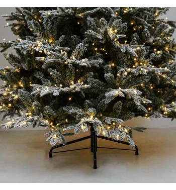 Albero di Natale Innevato con Led in Pe+Pvc H.150/300 cm Apertura ad Ombrello - Canada Lux Albero di Natale Innevato con Led in Pe+Pvc H.150/300 cm Apertura ad Ombrello - Canada Lux