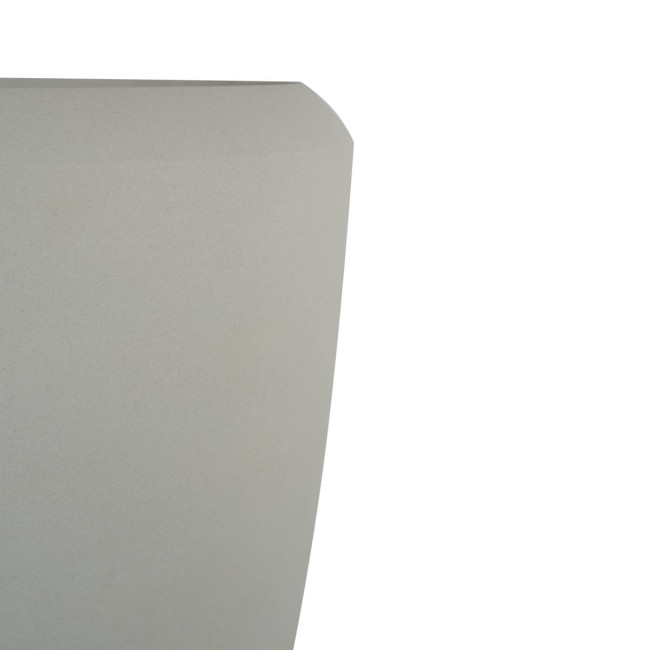 Vaso Alto in HDPE Beige, Design Cilindrico per Interno ed Esterno