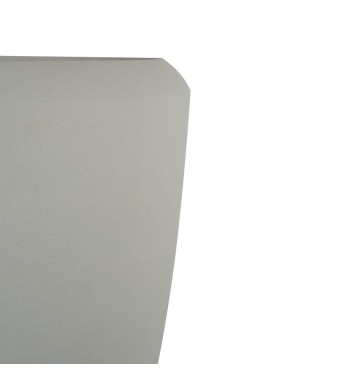 Vaso Alto in HDPE Beige, Design Cilindrico per Interno ed Esterno