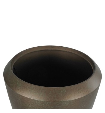 Vaso Alto in HDPE Color Metallo, Design Elegante per Interni ed Esterni Vaso Alto in HDPE Color Metallo, Design Elegante per Interni ed Esterni