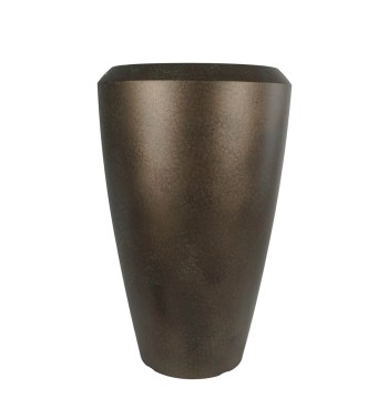 Vaso Alto in HDPE Color Metallo, Design Elegante per Interni ed Esterni Vaso Alto in HDPE Color Metallo, Design Elegante per Interni ed Esterni