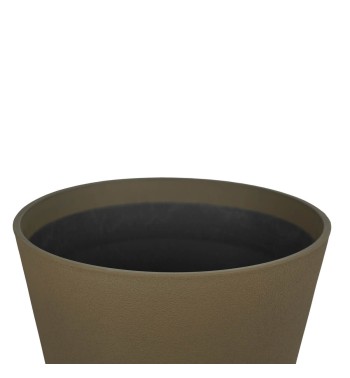 Vaso in Poliresina e Polvere di Pietra Marrone, Uso Interno ed Esterno Vaso in Poliresina e Polvere di Pietra Marrone, Uso Interno ed Esterno