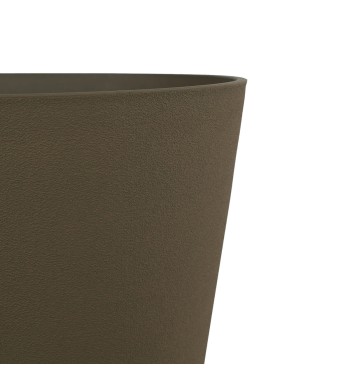 Vaso in Poliresina e Polvere di Pietra Marrone, Uso Interno ed Esterno Vaso in Poliresina e Polvere di Pietra Marrone, Uso Interno ed Esterno