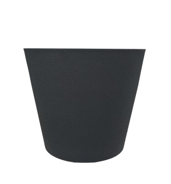 Vaso Grigio Metallizzato in Poliresina e Polvere di Pietra, Uso Interno ed Esterno Vaso Grigio Metallizzato in Poliresina e Polvere di Pietra, Uso Interno ed Esterno