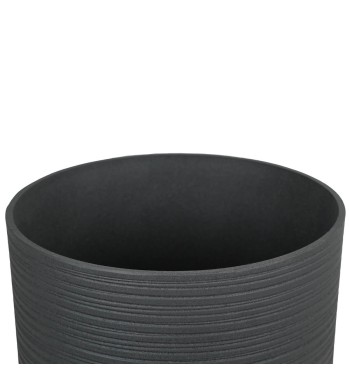Vaso in Poliresina Mista a Polvere di Pietra Grigio Design Moderno per Interni ed Esterni Vaso in Poliresina Mista a Polvere di Pietra Grigio Design Moderno per Interni ed Esterni