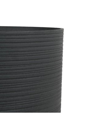 Vaso in Poliresina Mista a Polvere di Pietra Grigio Design Moderno per Interni ed Esterni Vaso in Poliresina Mista a Polvere di Pietra Grigio Design Moderno per Interni ed Esterni