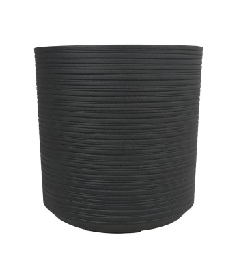 Vaso in Poliresina Mista a Polvere di Pietra Grigio Design Moderno per Interni ed Esterni Vaso in Poliresina Mista a Polvere di Pietra Grigio Design Moderno per Interni ed Esterni