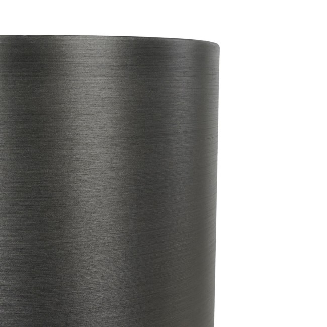 Vaso in Poliresina Grigio Metallizzato, Design Moderno per Interno ed Esterno