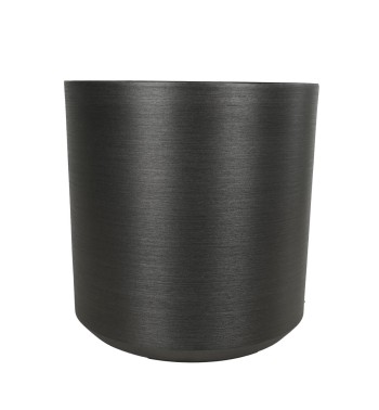 Vaso in Poliresina Grigio Metallizzato, Design Moderno per Interno ed Esterno Vaso in Poliresina Grigio Metallizzato, Design Moderno per Interno ed Esterno