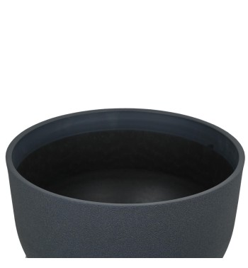 Vaso Ciotola in Poliresina Nero, Eleganza per Interno ed Esterno Vaso Ciotola in Poliresina Nero, Eleganza per Interno ed Esterno