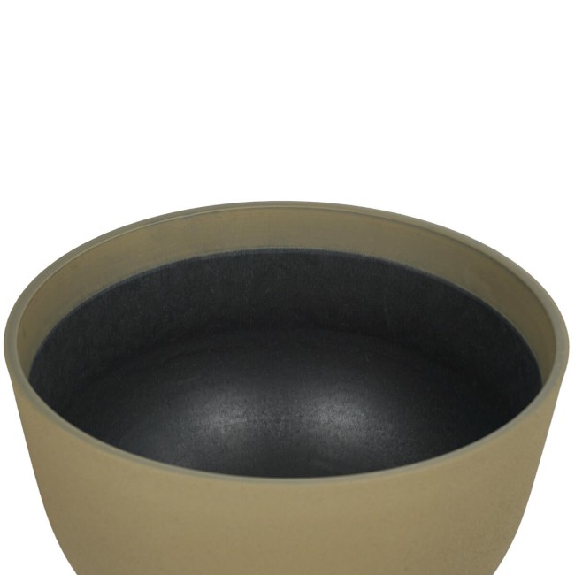 Vaso Ciotola in Poliresina Marrone Uso Interno ed Esterno
