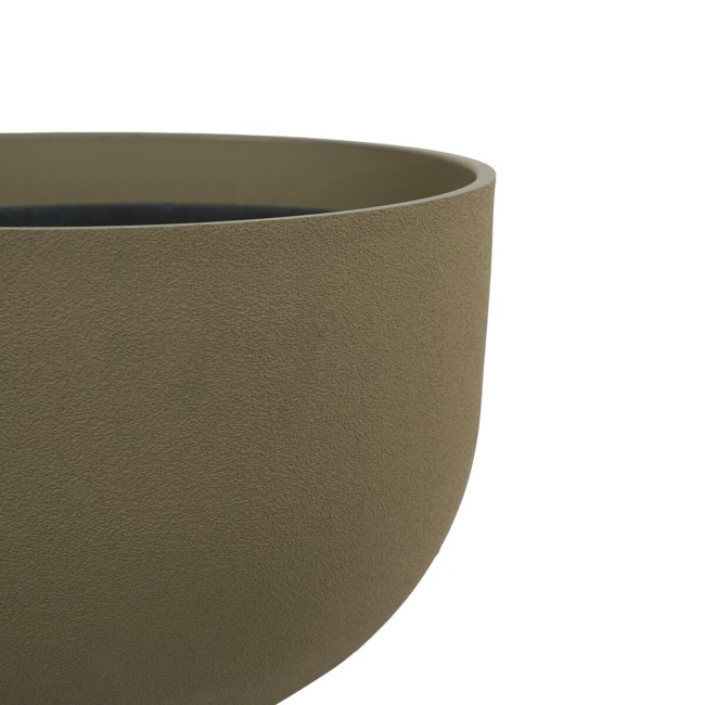 Vaso Ciotola in Poliresina Marrone Uso Interno ed Esterno