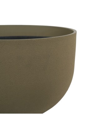 Vaso Ciotola in Poliresina Marrone Uso Interno ed Esterno Vaso Ciotola in Poliresina Marrone Uso Interno ed Esterno