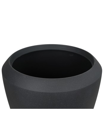 Vaso Conchino Nero in HDPE - Design Moderno per Interni ed Esterni