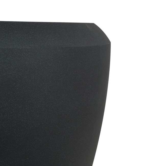 Vaso Conchino Nero in HDPE - Design Moderno per Interni ed Esterni