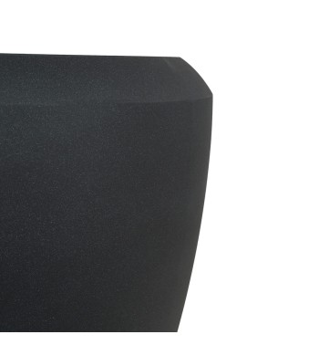 Vaso Conchino Nero in HDPE - Design Moderno per Interni ed Esterni