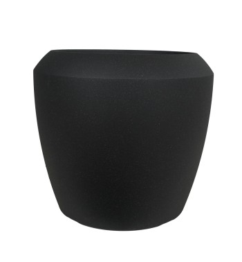 Vaso Conchino Nero in HDPE - Design Moderno per Interni ed Esterni