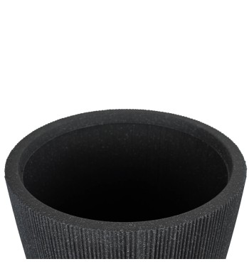 Vaso in HDPE Nero, Eleganza Moderna per Interni ed Esterni Vaso in HDPE Nero, Eleganza Moderna per Interni ed Esterni