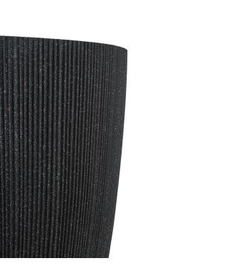 Vaso in HDPE Nero, Eleganza Moderna per Interni ed Esterni Vaso in HDPE Nero, Eleganza Moderna per Interni ed Esterni