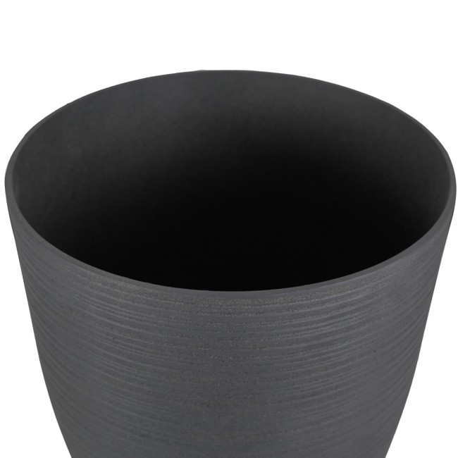 Vaso in Poliresina Grigia Eleganza per Interni ed Esterni