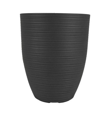 Vaso in Poliresina Grigia Eleganza per Interni ed Esterni Vaso in Poliresina Grigia Eleganza per Interni ed Esterni