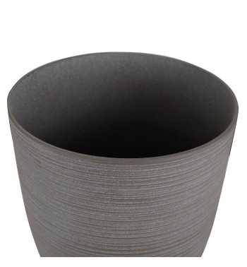 Vaso in Poliresina Mista a Polvere di Pietra Color Sabbia, per Interni ed Esterni Vaso in Poliresina Mista a Polvere di Pietra Color Sabbia, per Interni ed Esterni