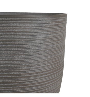 Vaso in Poliresina Mista a Polvere di Pietra Color Sabbia, per Interni ed Esterni Vaso in Poliresina Mista a Polvere di Pietra Color Sabbia, per Interni ed Esterni