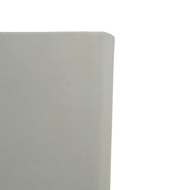 Vaso Quadrato Beige in Poliresina Mista a Polvere di Pietra, per Interni ed Esterni