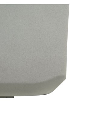 Vaso Quadrato Beige in Poliresina Mista a Polvere di Pietra, per Interni ed Esterni Vaso Quadrato Beige in Poliresina Mista a Polvere di Pietra, per Interni ed Esterni