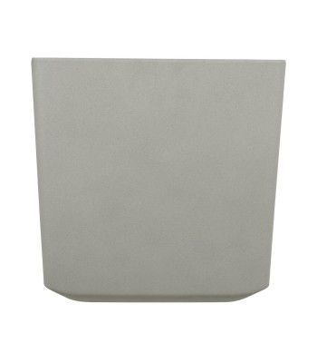 Vaso Quadrato Beige in Poliresina Mista a Polvere di Pietra, per Interni ed Esterni Vaso Quadrato Beige in Poliresina Mista a Polvere di Pietra, per Interni ed Esterni