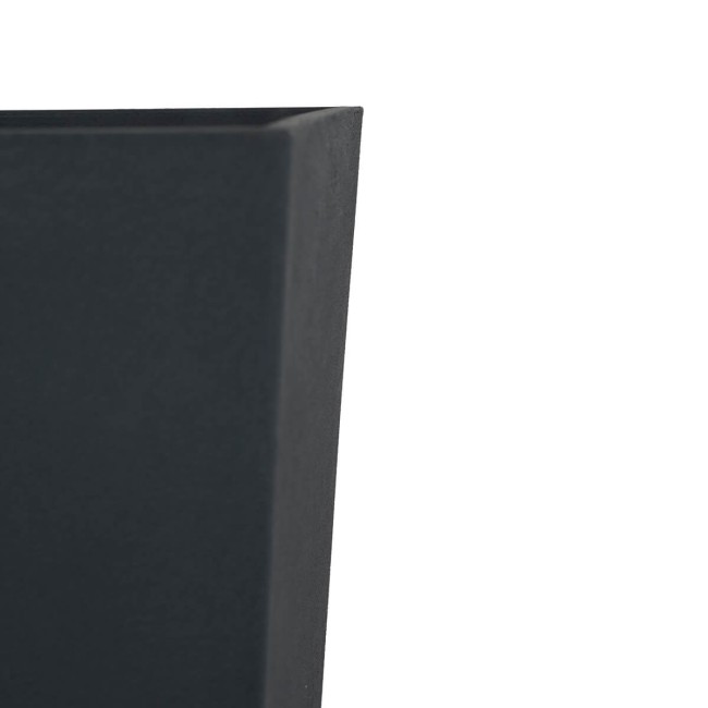 Vaso Grigio Metallizzato in Poliresina Mista a Polvere di Pietra, Uso Interno/Esterno