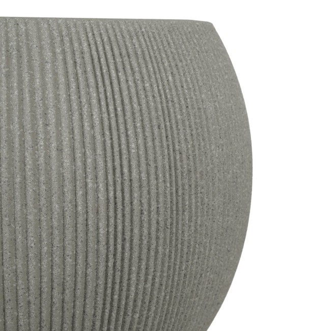 Vaso Beige a Forma Sferica in HDPE, per Interni ed Esterni