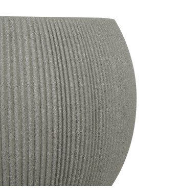 Vaso Beige a Forma Sferica in HDPE, per Interni ed Esterni