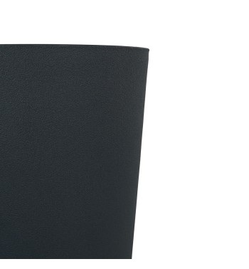 Vaso in Poliresina e Polvere di Pietra Grigio Metallizzato, per Interni ed Esterni