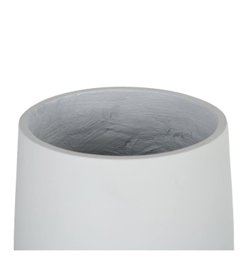 Set Tre Vasi in Ossido di Magnesio Bianco, Eleganza Minimal per Interni ed Esterni