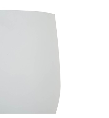 Set Tre Vasi in Ossido di Magnesio Bianco, Eleganza Minimal per Interni ed Esterni