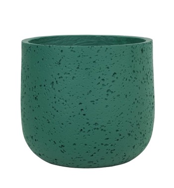 Set Tre Vasi Verde in Ossido di Magnesio, Uso Interno/Esterno