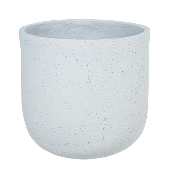 Set Tre Vasi in Ossido di Magnesio Bianchi, Uso Interno ed Esterno