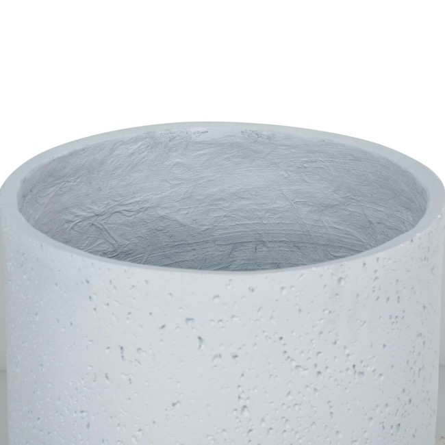 Set Tre Vasi in Ossido di Magnesio Bianchi, Uso Interno ed Esterno