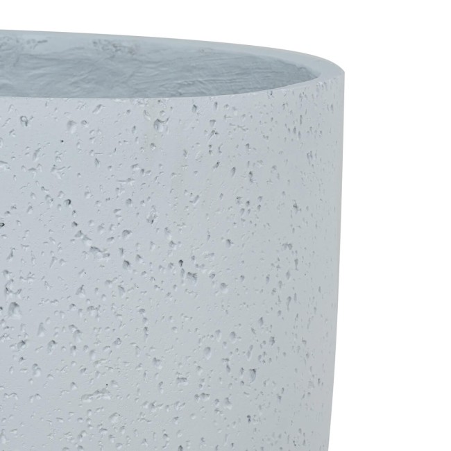 Set Tre Vasi in Ossido di Magnesio Bianchi, Uso Interno ed Esterno