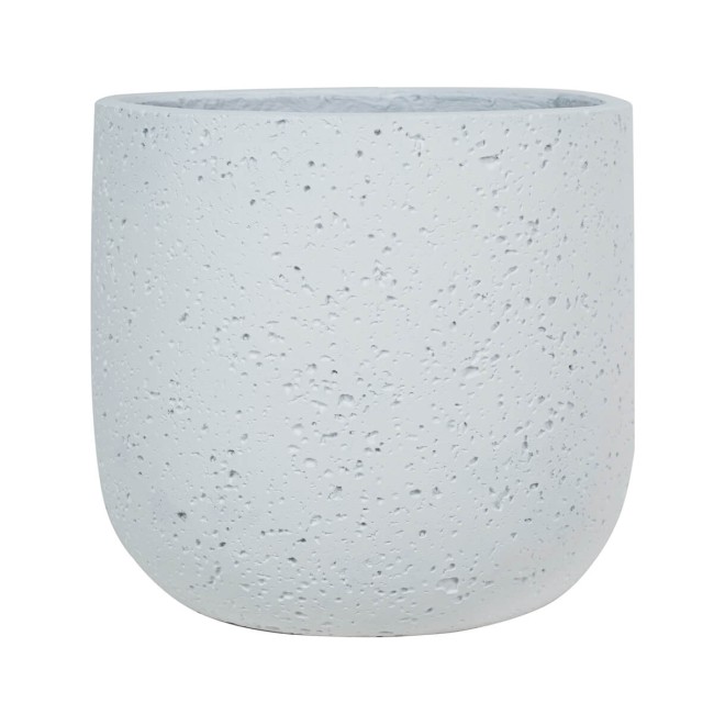 Set Tre Vasi in Ossido di Magnesio Bianchi, Uso Interno ed Esterno