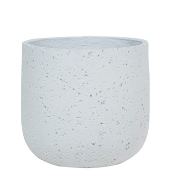 Set Tre Vasi in Ossido di Magnesio Bianchi, Uso Interno ed Esterno