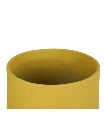 Set Due Vasi in Ossido di Magnesio Senape, per Interni ed Esterni