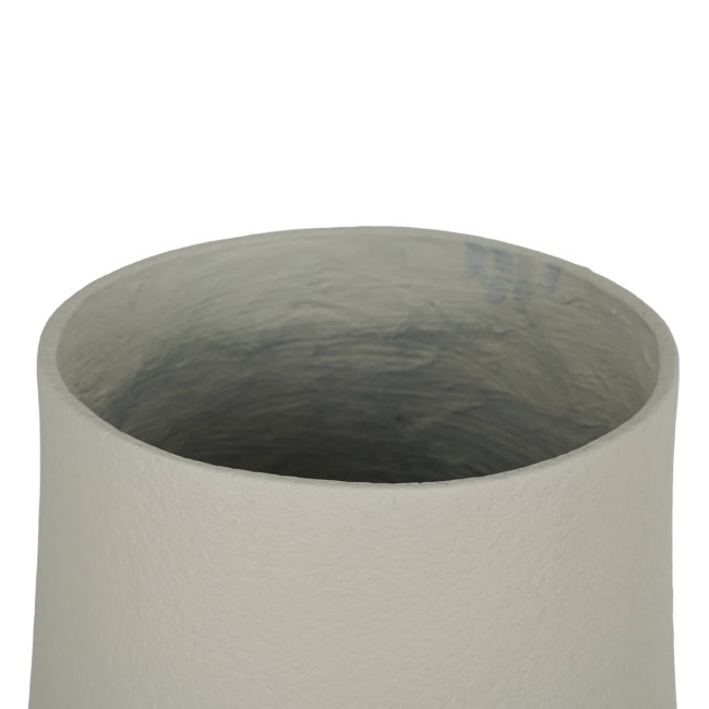 Set Due Vasi in Ossido di Magnesio Taupe, Adatto a Interni ed Esterni