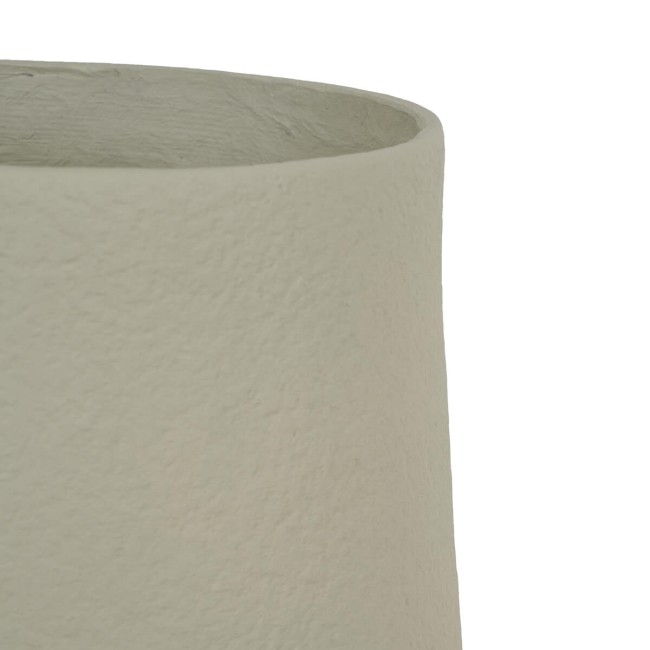 Set Due Vasi in Ossido di Magnesio Taupe, Adatto a Interni ed Esterni