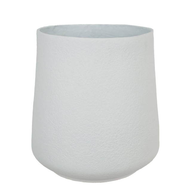 Set Due Vasi in Ossido di Magnesio Bianco, per Interni ed Esterni